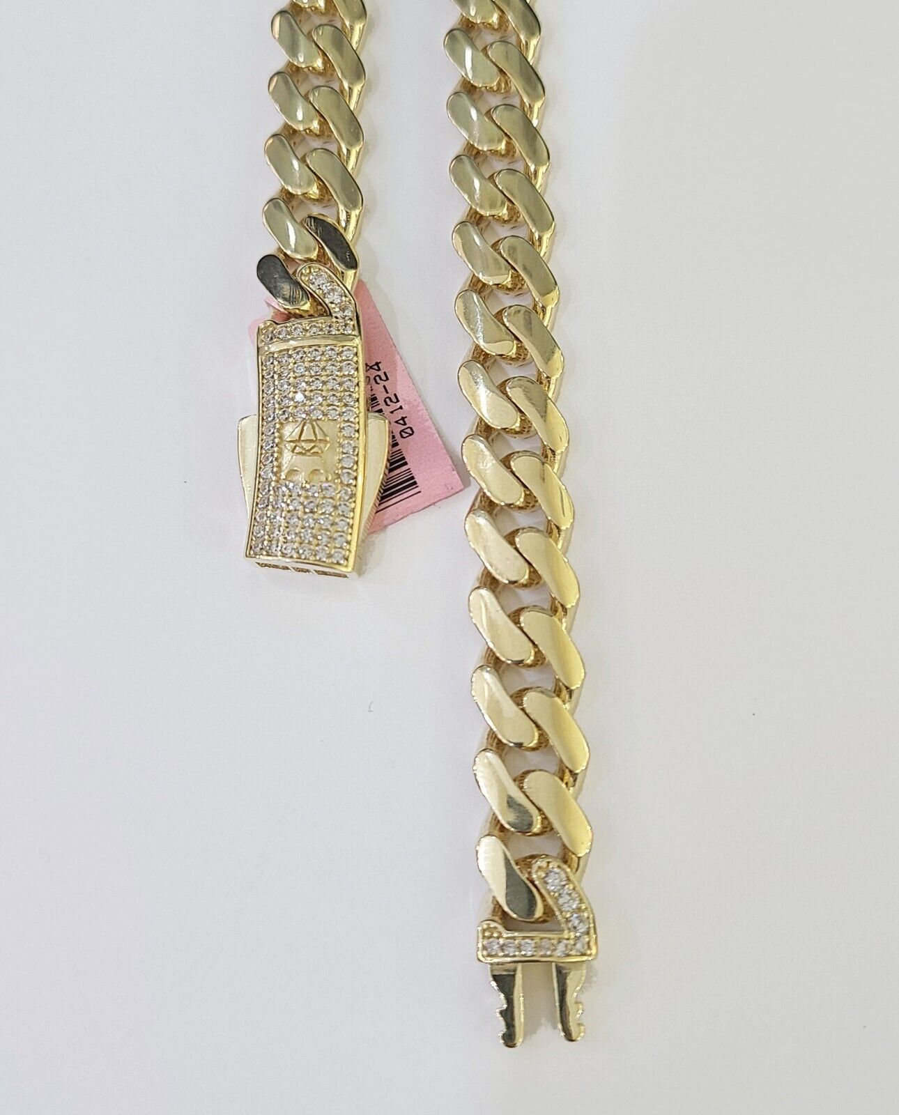 Real 14k Royal Monaco Link Chain 9mm 20 - 26 inches Yellow Gold Genuine - GoldenlinQ