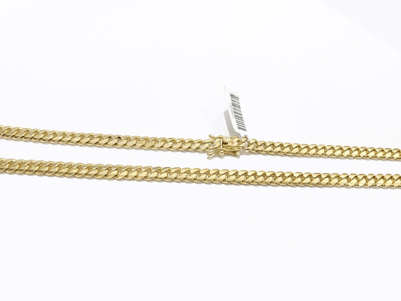 Real 14k Solid Yellow Gold Necklace Miami Cuban Chain 6mm 24" inch Unisex Chain - GoldenlinQ