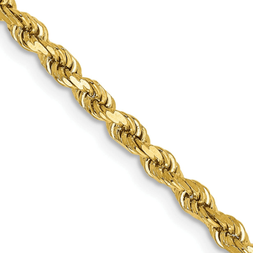 Real 14k Solid Yellow Gold Necklace Rope Chain 6mm 24" inch 14kt Chain Unisex - GoldenlinQ