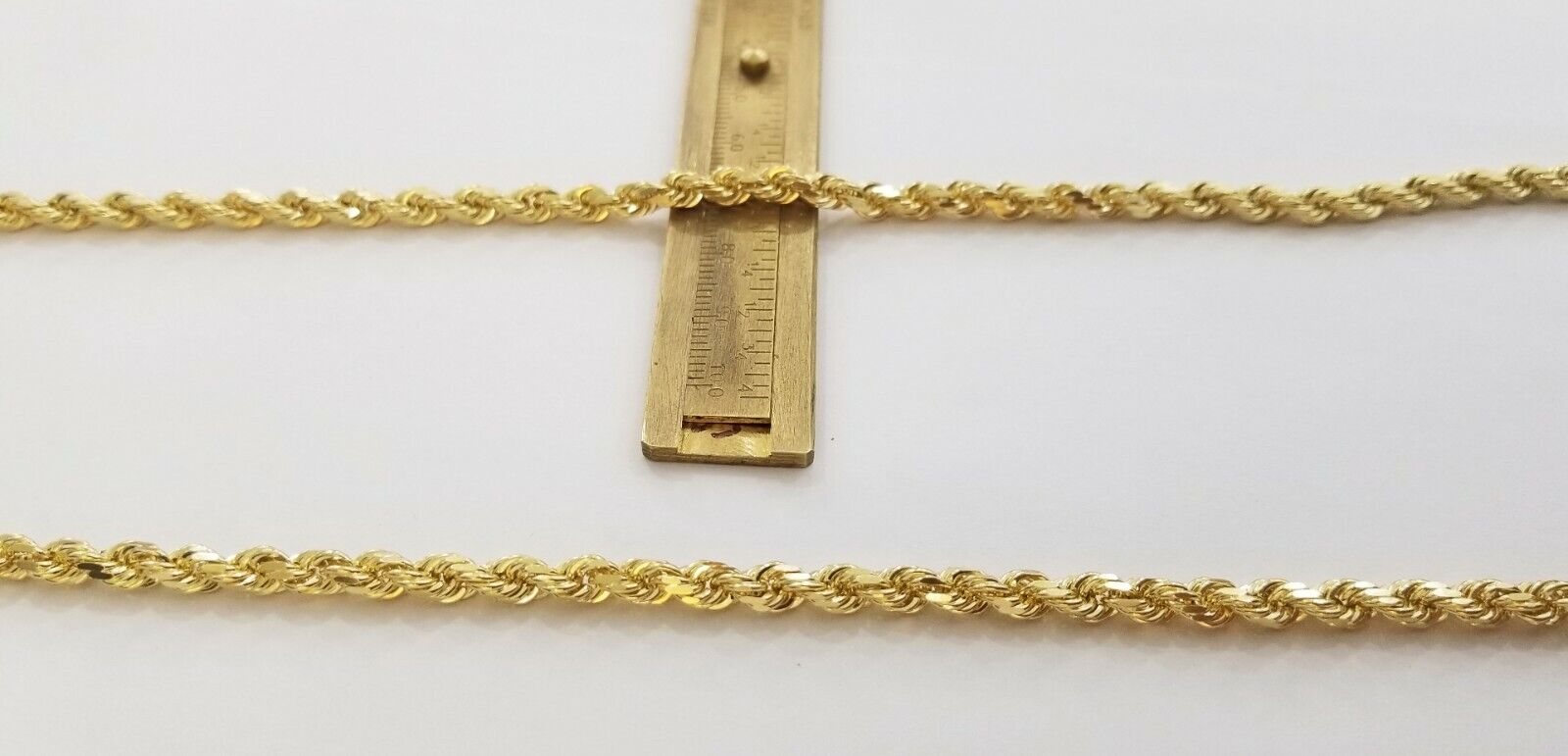 Real 14K SOLID Yellow Gold Rope Chain 4.5mm 26 Inches necklace Lobster Lock 14kt - GoldenlinQ