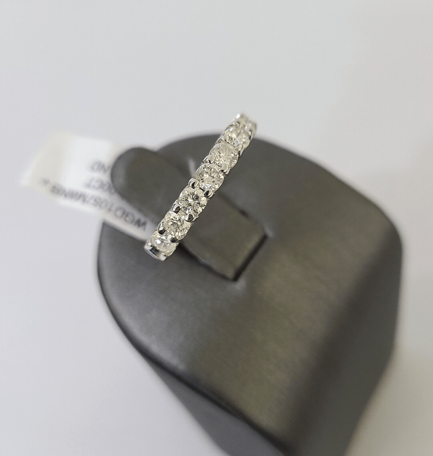 REAL 14k White Gold Diamond Ring Ladies Wedding Engagement Genuine - GoldenlinQ