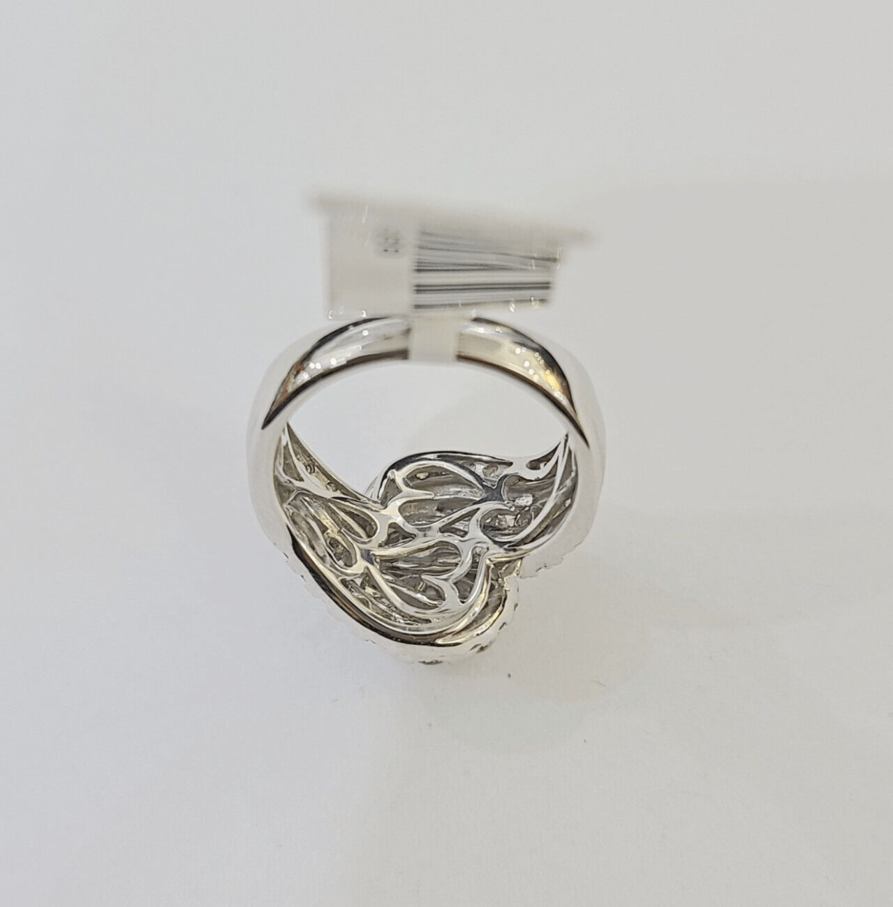 REAL 14k White Gold Diamond Ring Ladies Wedding Engagement Genuine - GoldenlinQ