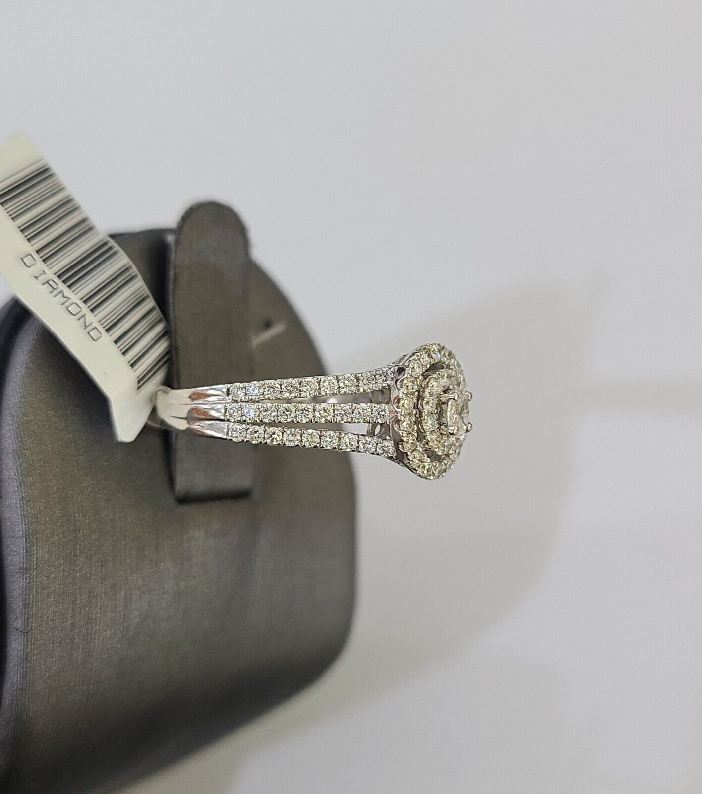 REAL 14k White Gold Diamond Ring Ladies Wedding Engagement Genuine - GoldenlinQ