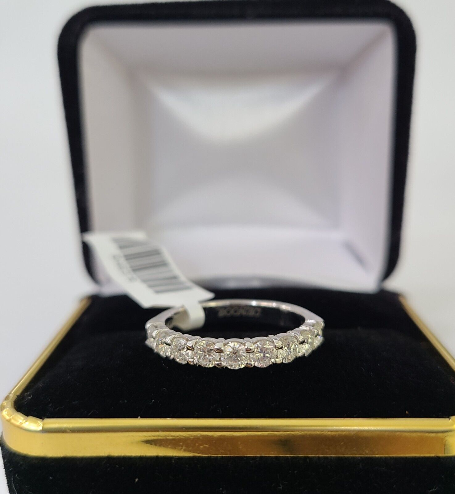 REAL 14k White Gold Diamond Ring Ladies Wedding Engagement Genuine - GoldenlinQ