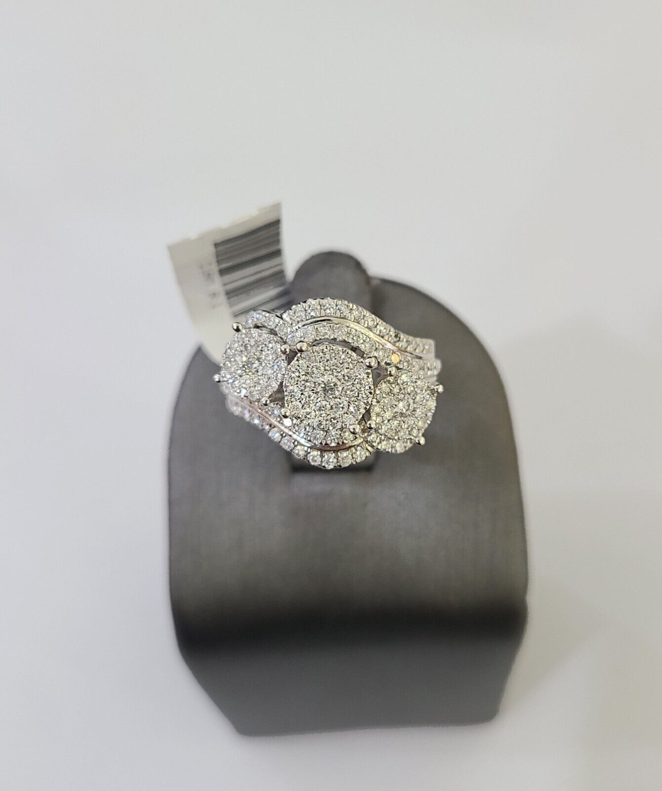 REAL 14k White Gold Diamond Ring Ladies Wedding Engagement Genuine - GoldenlinQ