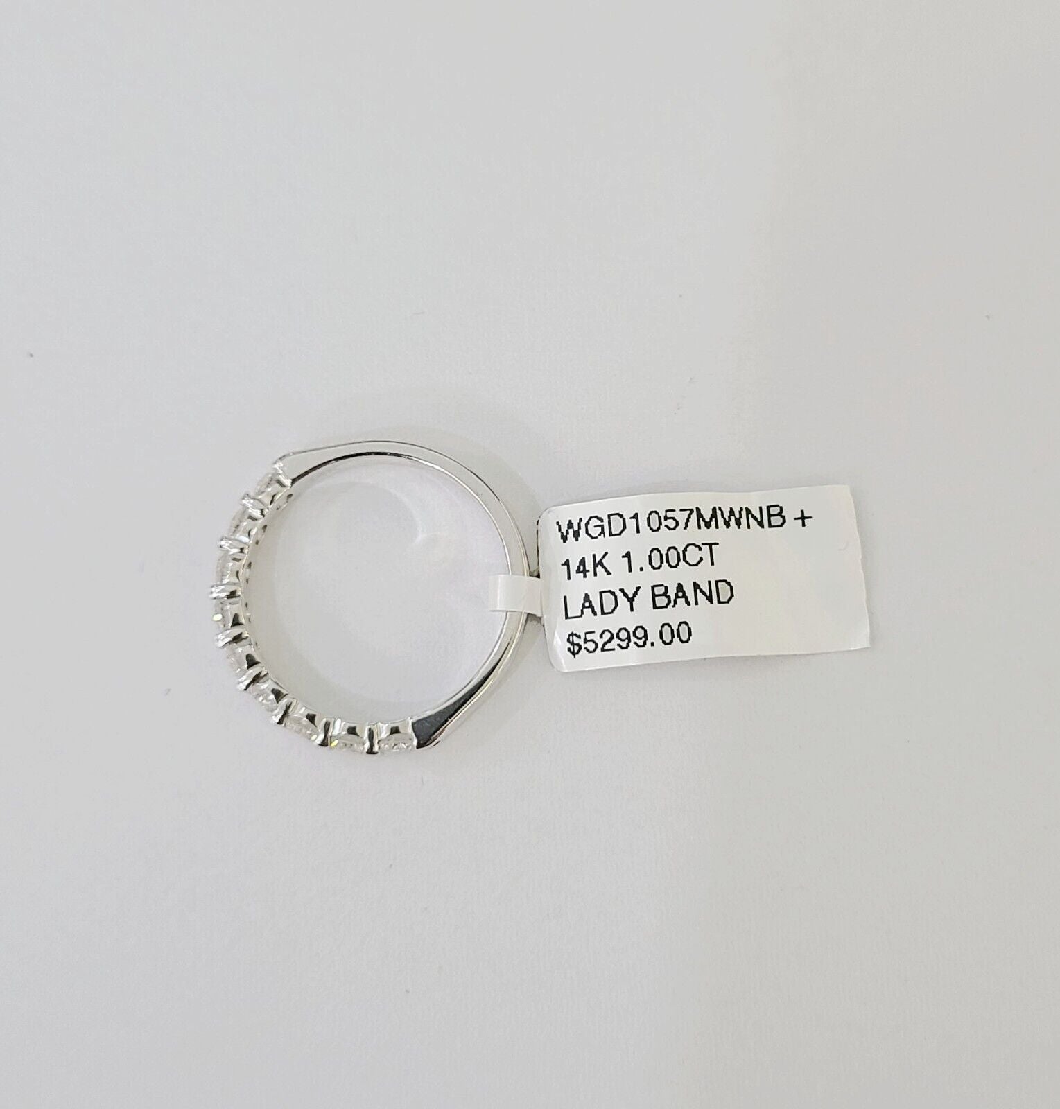 REAL 14k White Gold Diamond Ring Ladies Wedding Engagement Genuine - GoldenlinQ