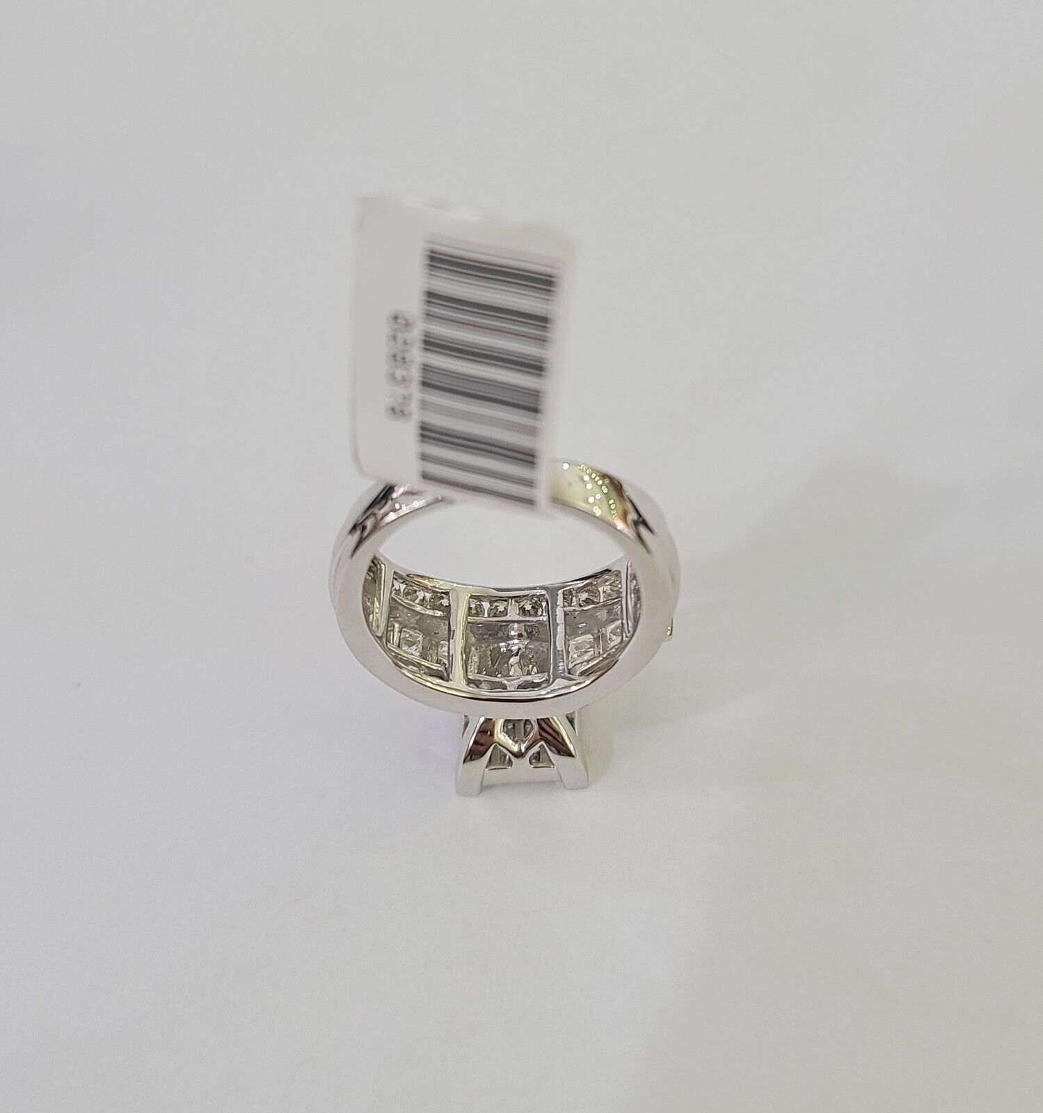 REAL 14k White Gold Diamond Ring Size 10 Wedding Casual Ring Mens Genuine - GoldenlinQ