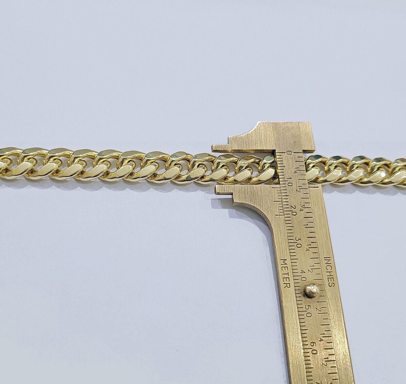 Real 14k Yellow Gold 11mm Miami Cuban Link Bracelet 8.5 ''inch 14kt Unisex - GoldenlinQ