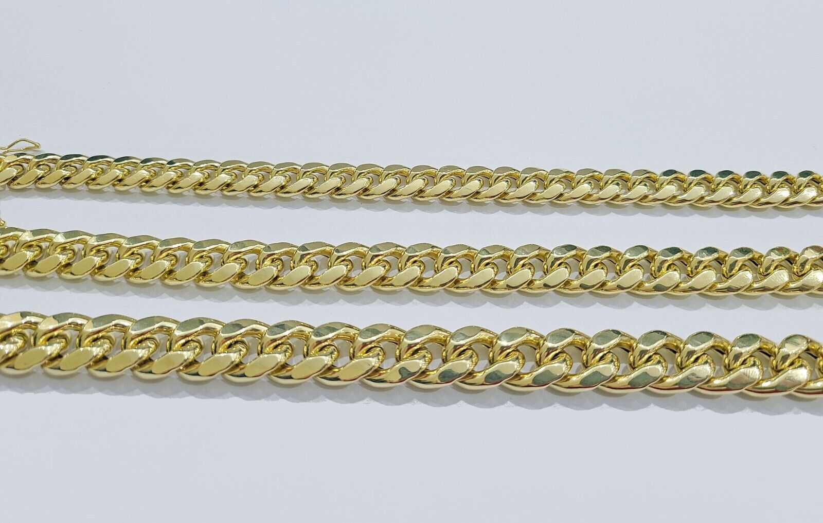 Real 14k Yellow Gold 9mm Miami Cuban Link Bracelet 8.5 ''inch 14kt Unisex - GoldenlinQ