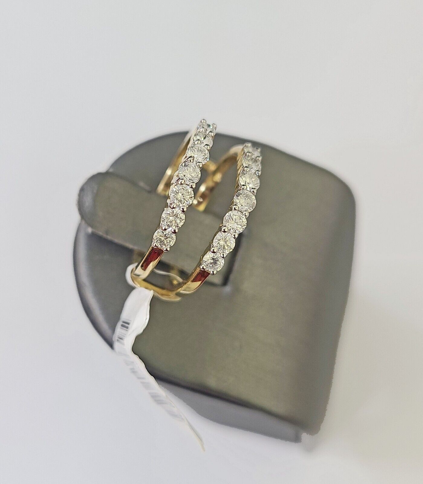 Real 14k Yellow Gold Diamond Ladies Ring Enhancer Guard Wrap Engagement Wedding - GoldenlinQ