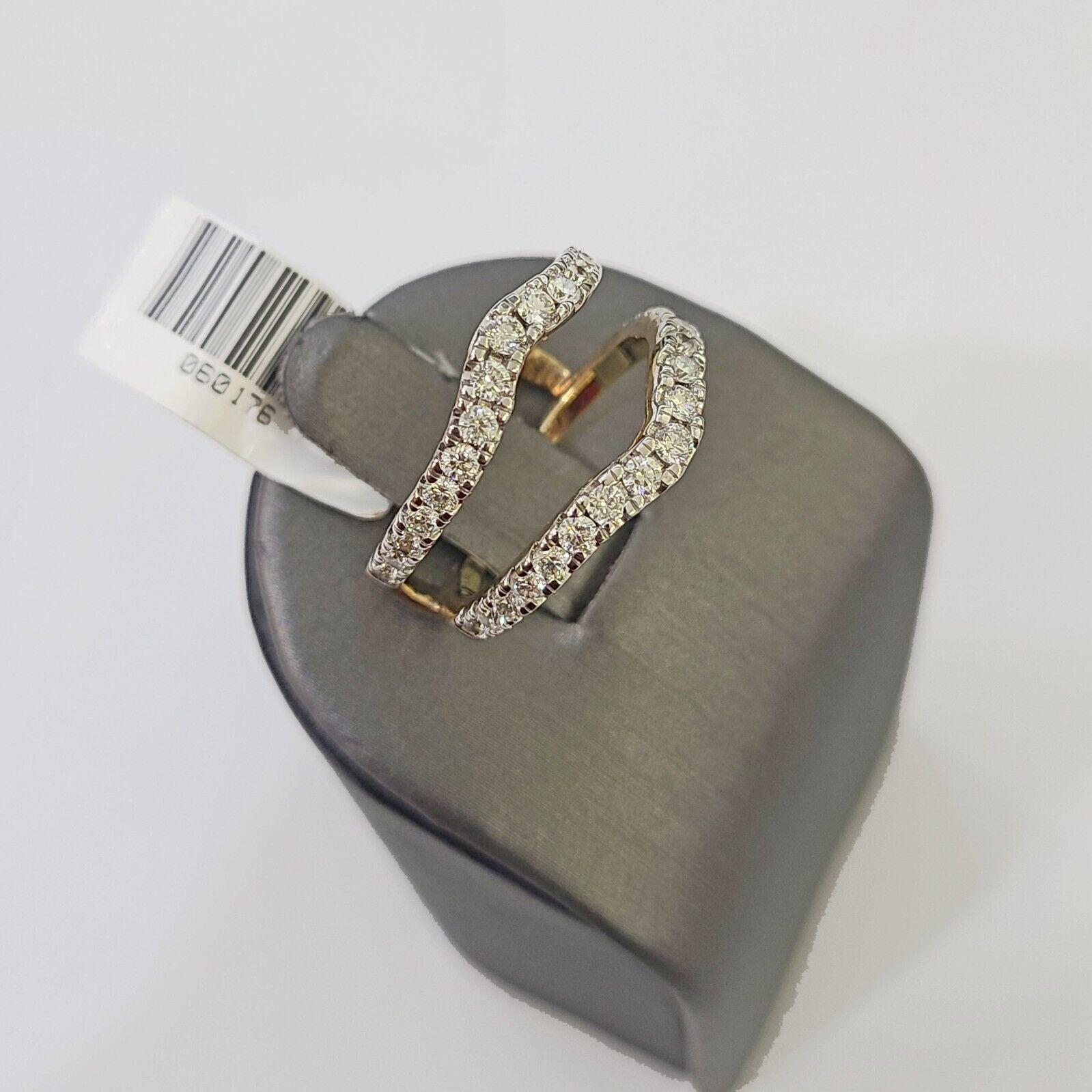 Real 14k Yellow Gold Diamond Ladies Ring Enhancer Guard Wrap Engagement Wedding - GoldenlinQ