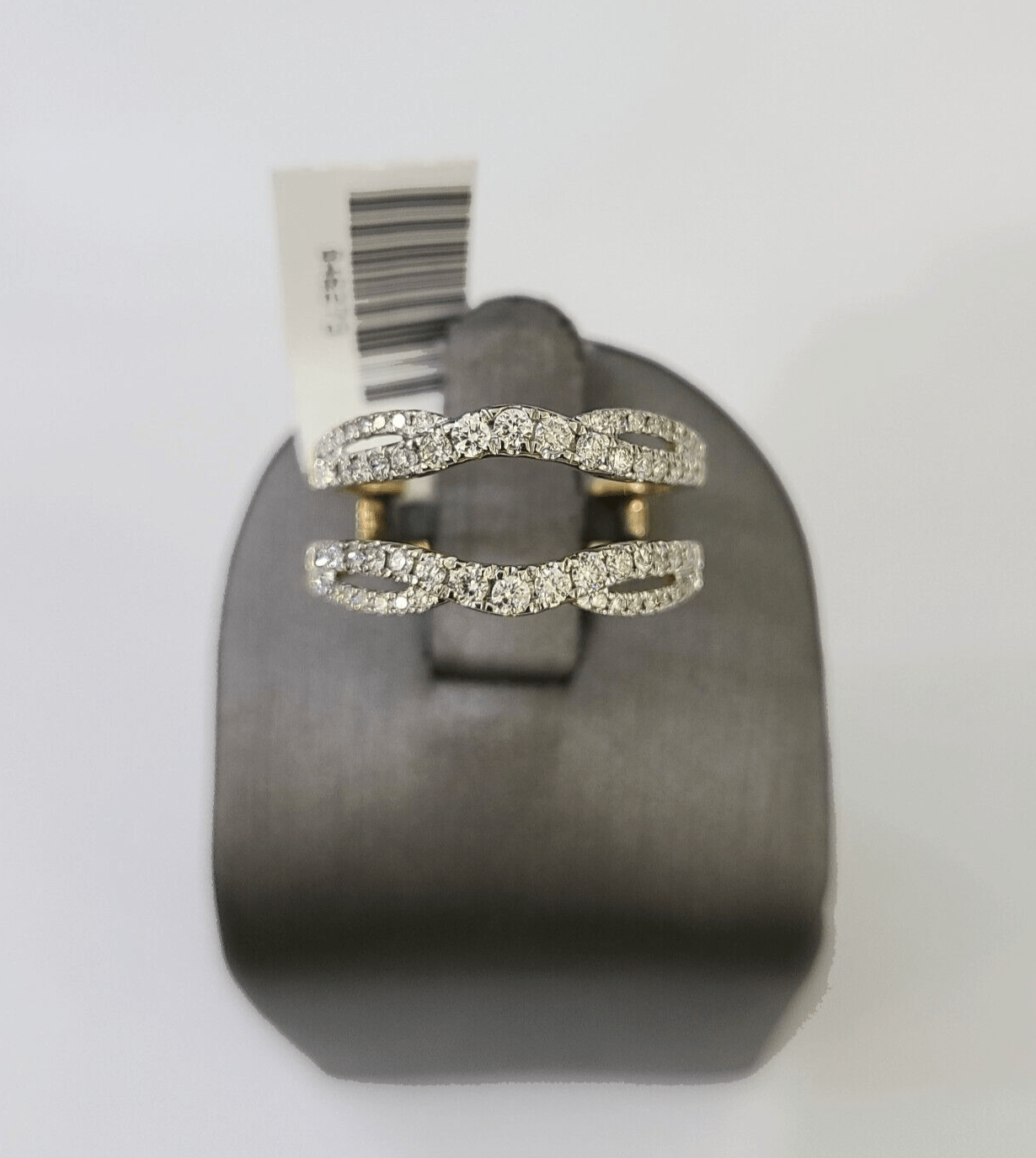 Real 14k Yellow Gold Diamond Ladies Ring Enhancer Guard Wrap Engagement Wedding - GoldenlinQ