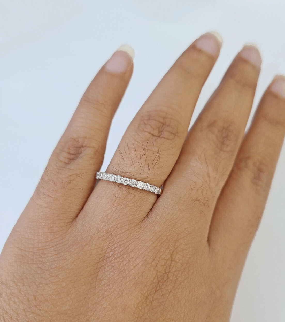 Real 14k Yellow Gold Diamond Ladies Ring SETLab Created Women Engagement Wedding - GoldenlinQ