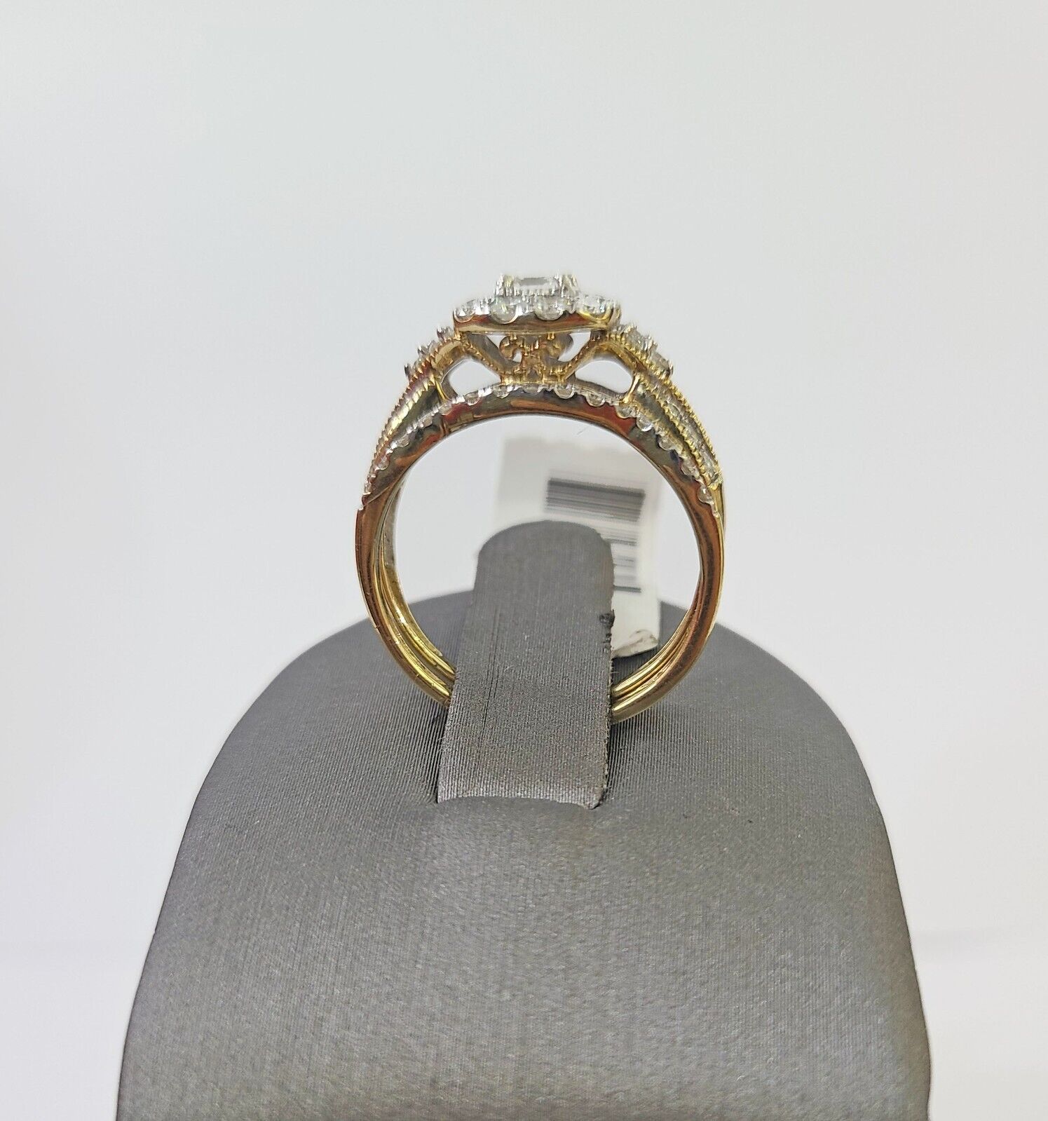 Real 14k Yellow Gold Diamond Ladies Ring Women Engagement Wedding - GoldenlinQ