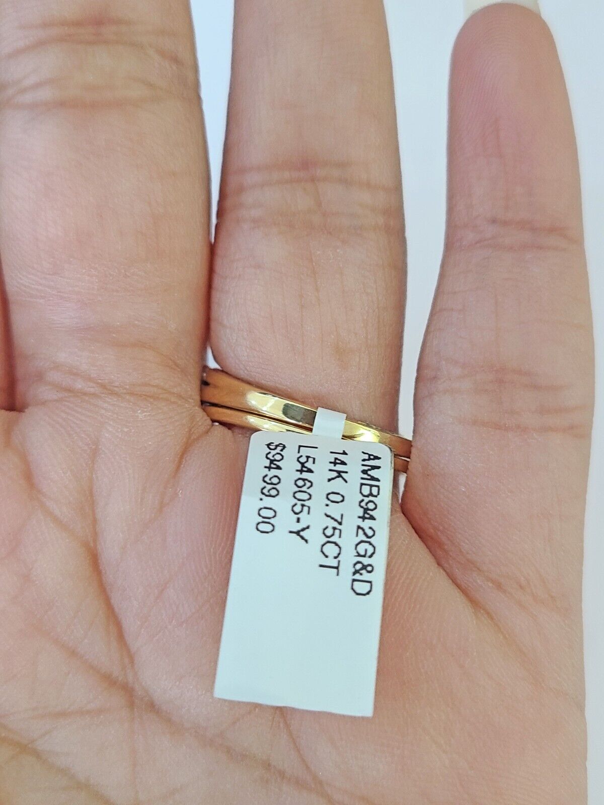 Real 14k Yellow Gold Diamond Ladies Ring Women Engagement Wedding - GoldenlinQ