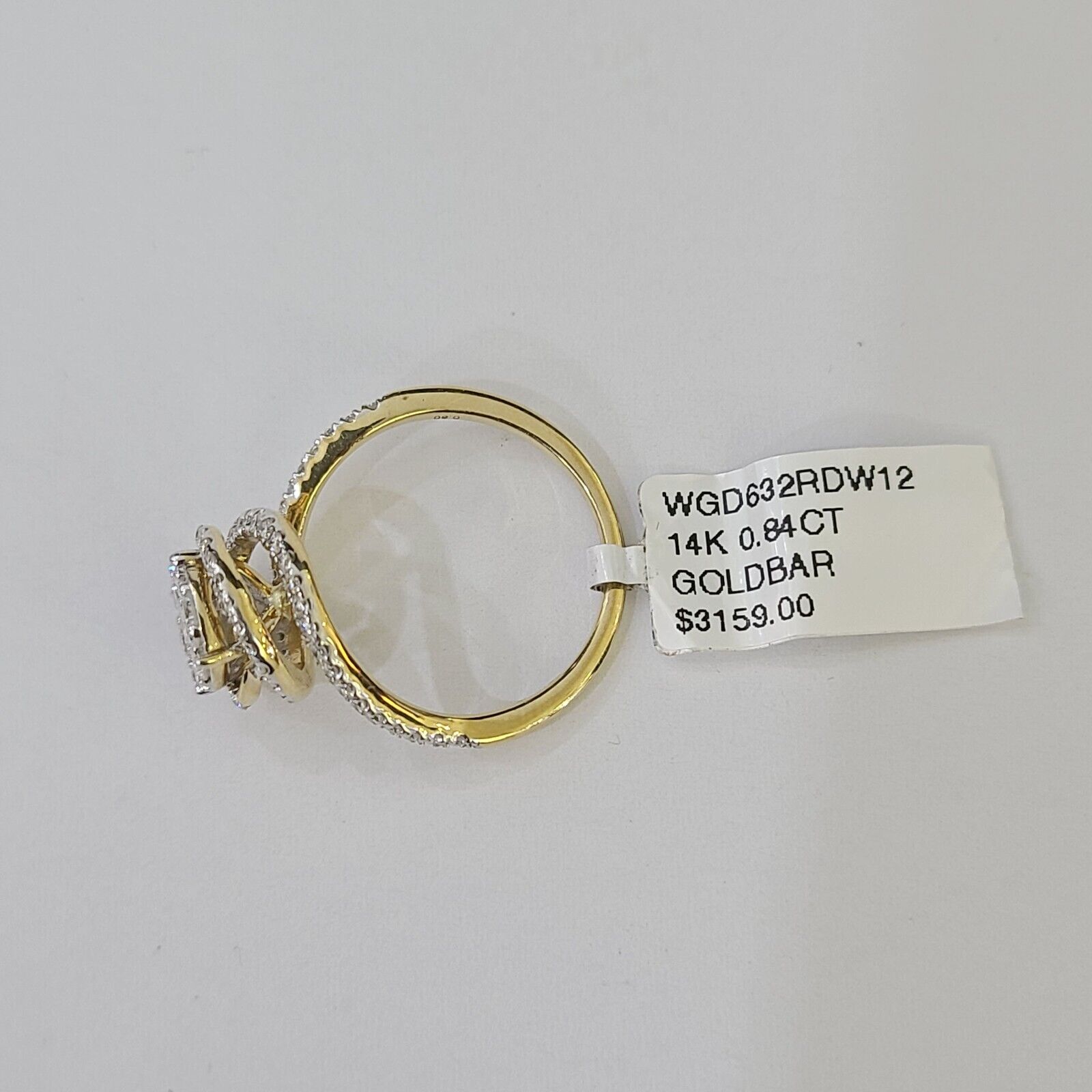 Real 14k Yellow Gold Diamond Ladies Ring Women Engagement Wedding - GoldenlinQ