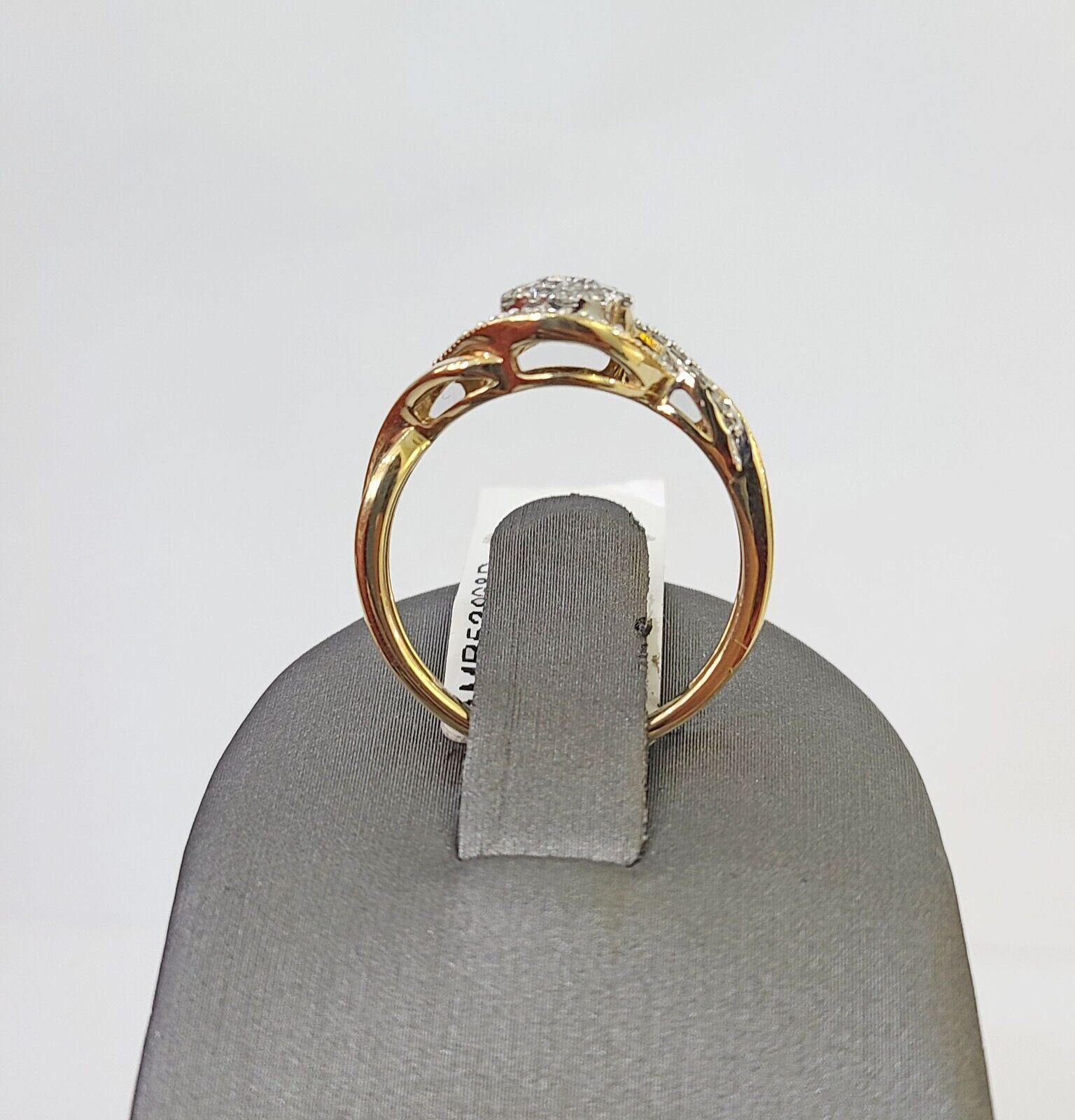 Real 14k Yellow Gold Diamond Ladies Ring Women Engagement Wedding - GoldenlinQ