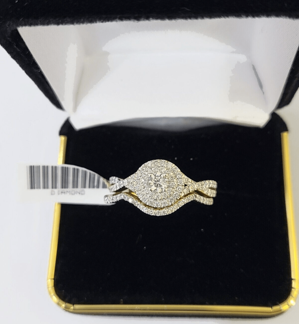 Real 14k Yellow Gold Diamond Ladies Ring Women Engagement Wedding - GoldenlinQ