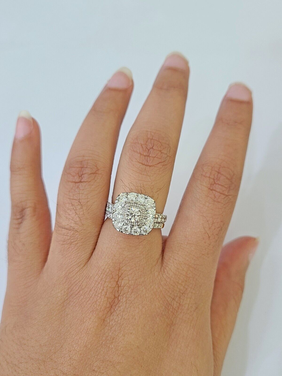 Real 14k Yellow Gold Diamond Ladies Ring Women Engagement Wedding - GoldenlinQ