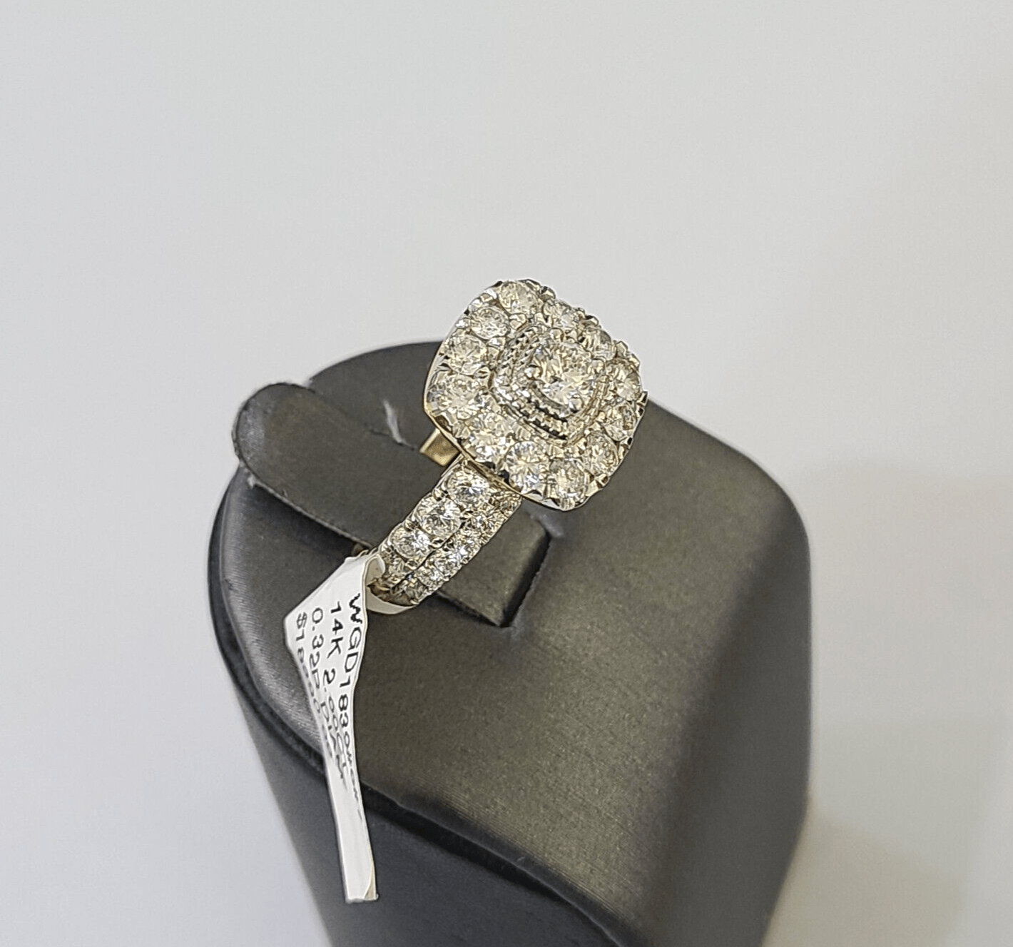 Real 14k Yellow Gold Diamond Ladies Ring Women Engagement Wedding - GoldenlinQ