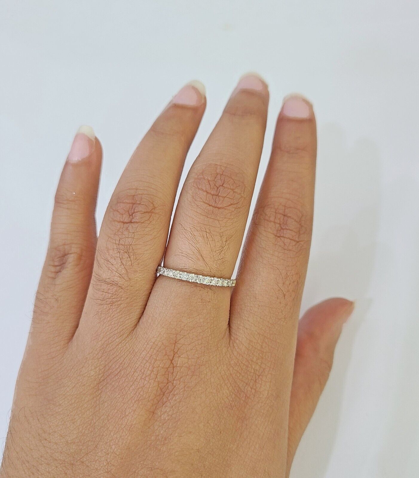 Real 14k Yellow Gold Diamond Ladies Ring Women Engagement Wedding - GoldenlinQ