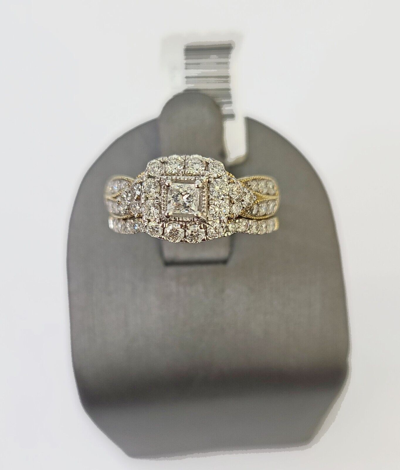 Real 14k Yellow Gold Diamond Ladies Ring Women Engagement Wedding - GoldenlinQ