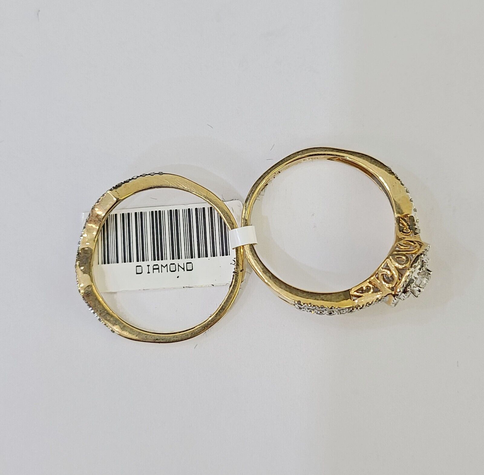 Real 14k Yellow Gold Diamond Ladies Ring Women Engagement Wedding - GoldenlinQ