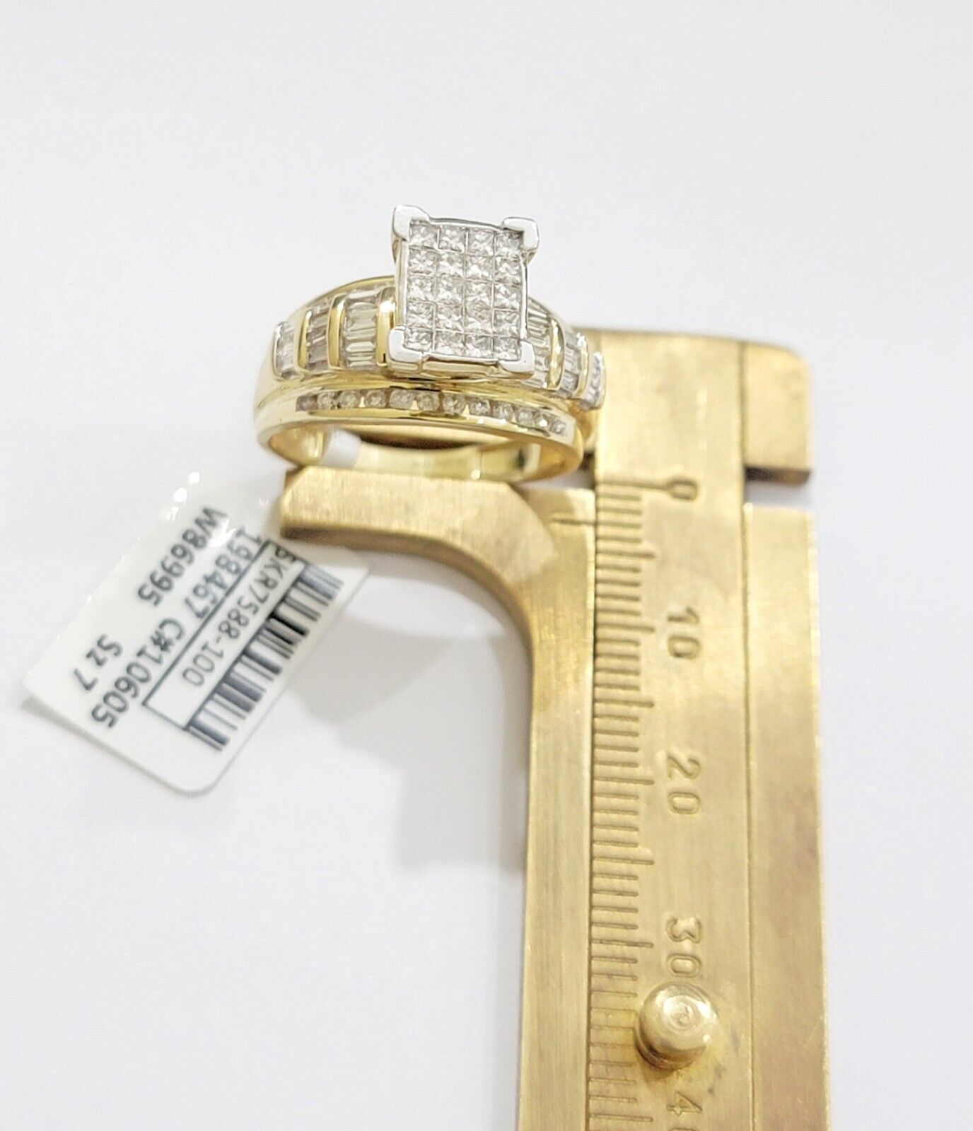 Real 14k Yellow Gold Diamond Ring 1 CT Diamond Ladies Women, Wedding Engagement - GoldenlinQ