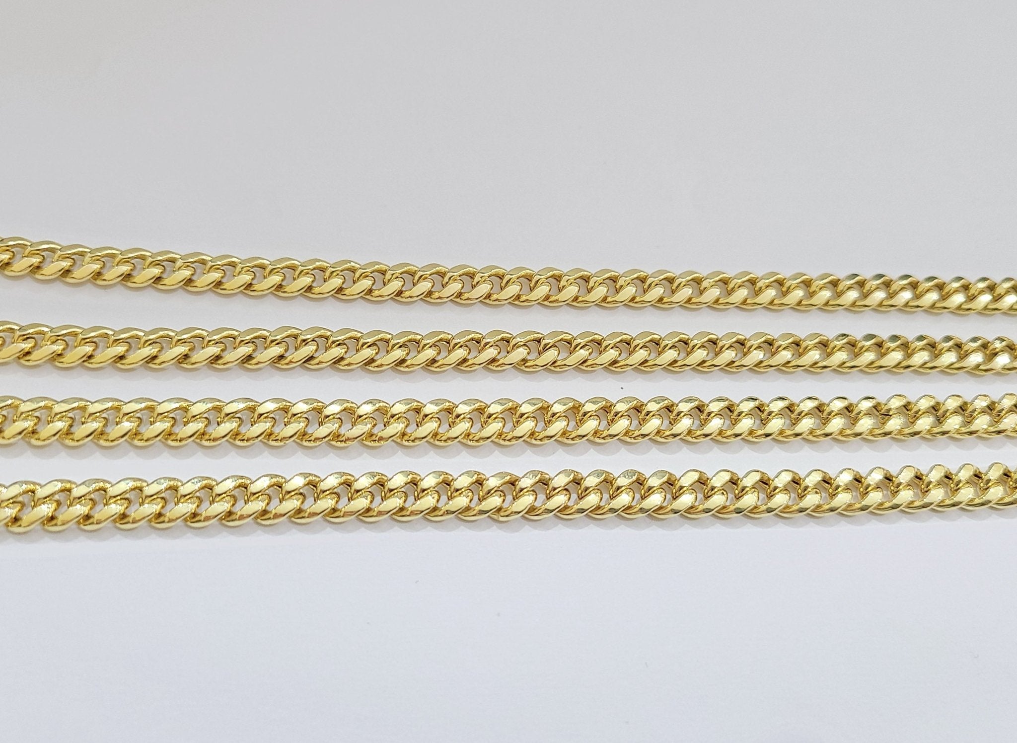 Real 14k Yellow Gold Miami Cuban Link Chain 6mm 24" Necklace Box Lock Choker