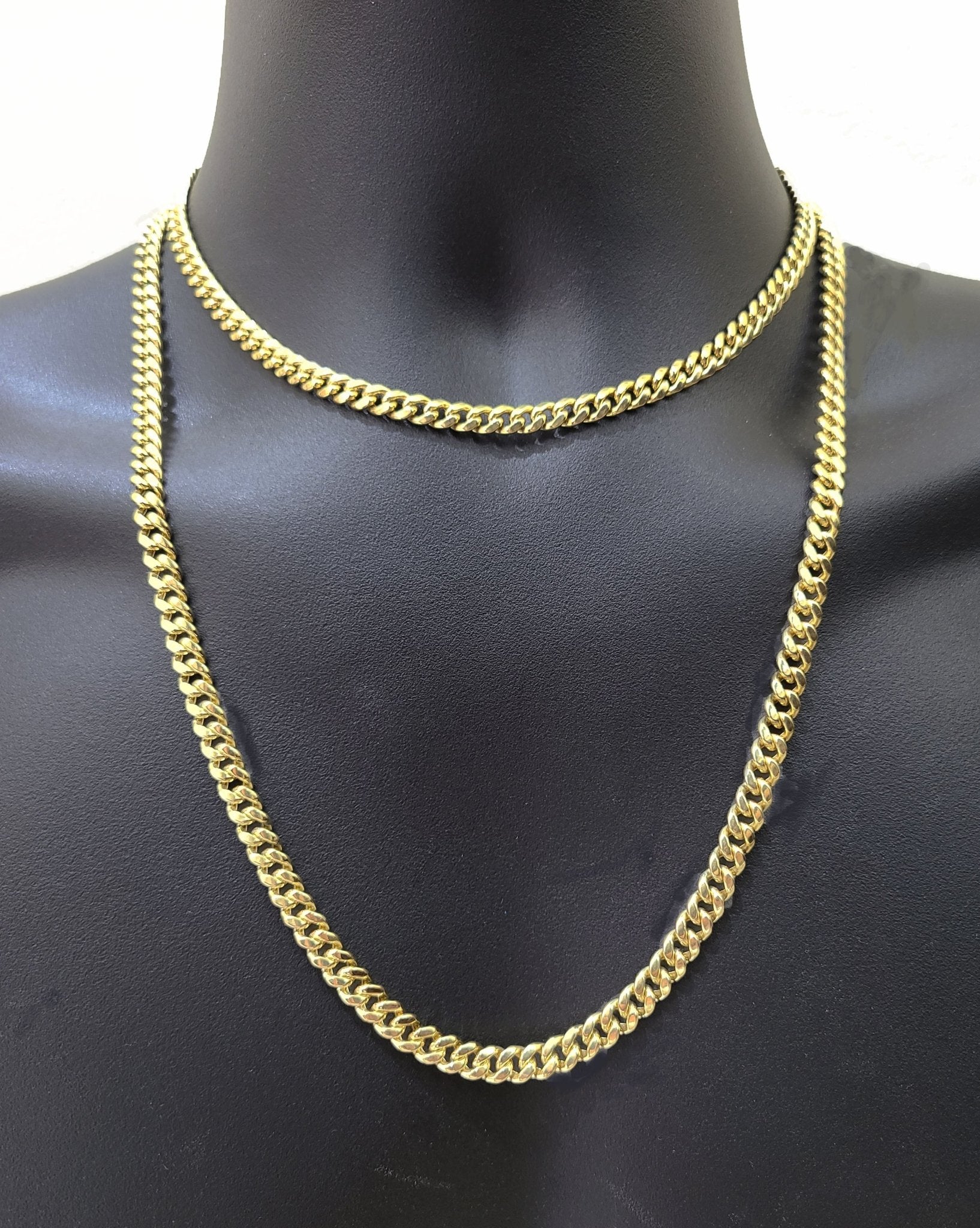 Real 14k Yellow Gold Miami Cuban Link Chain 6mm 26" Necklace Box Lock Choker