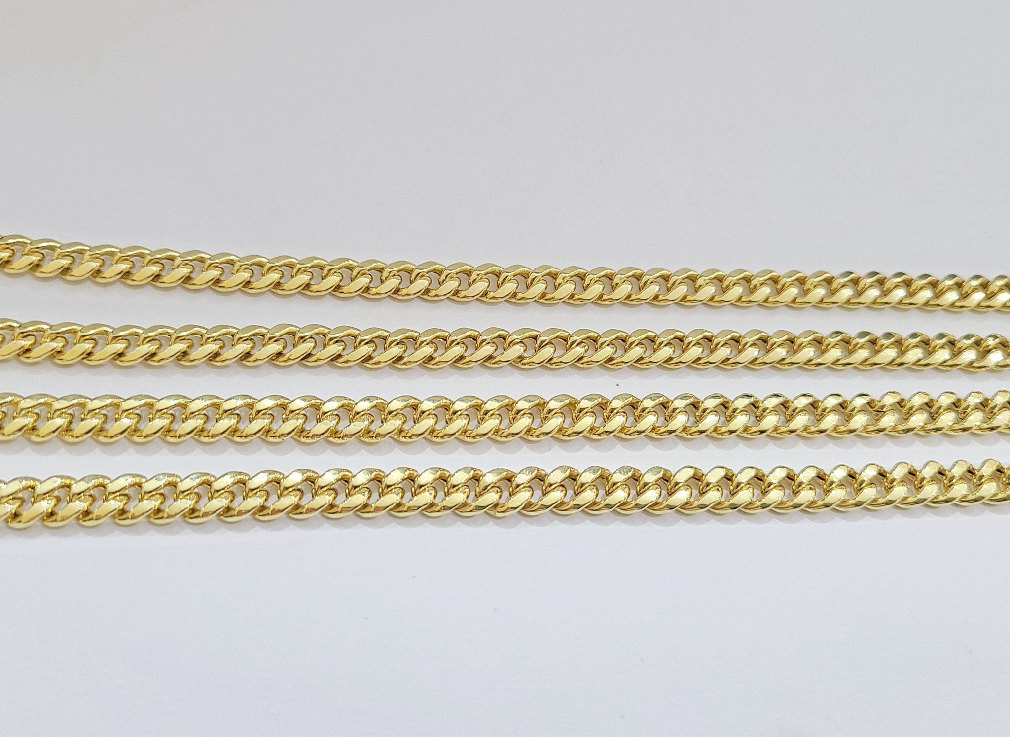 Real 14k Yellow Gold Miami Cuban Link Chain 6mm 28" Necklace Box Lock Choker