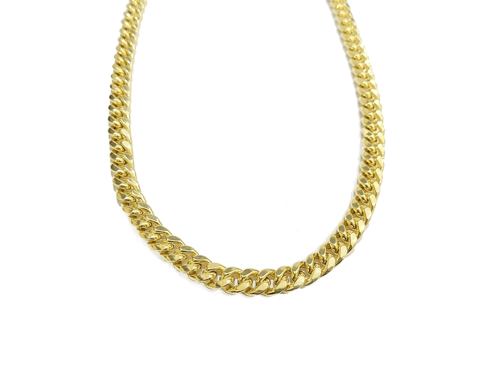 Real 14k Yellow Gold Necklace Miami Cuban Chain 9mm 20" inch 14kt Unisex Chain - GoldenlinQ