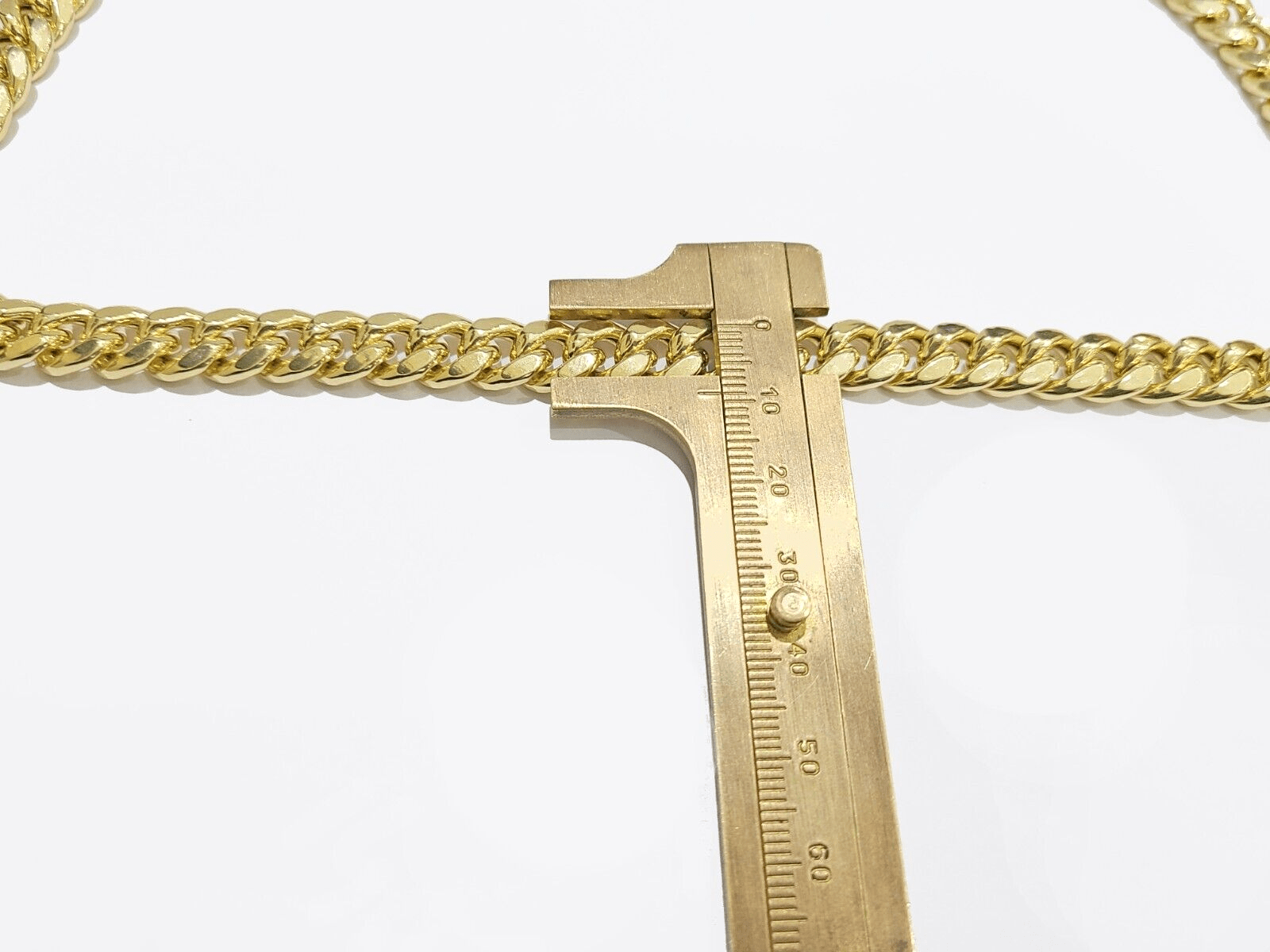 Real 14k Yellow Gold Necklace Miami Cuban Chain 9mm 20" inch 14kt Unisex Chain - GoldenlinQ