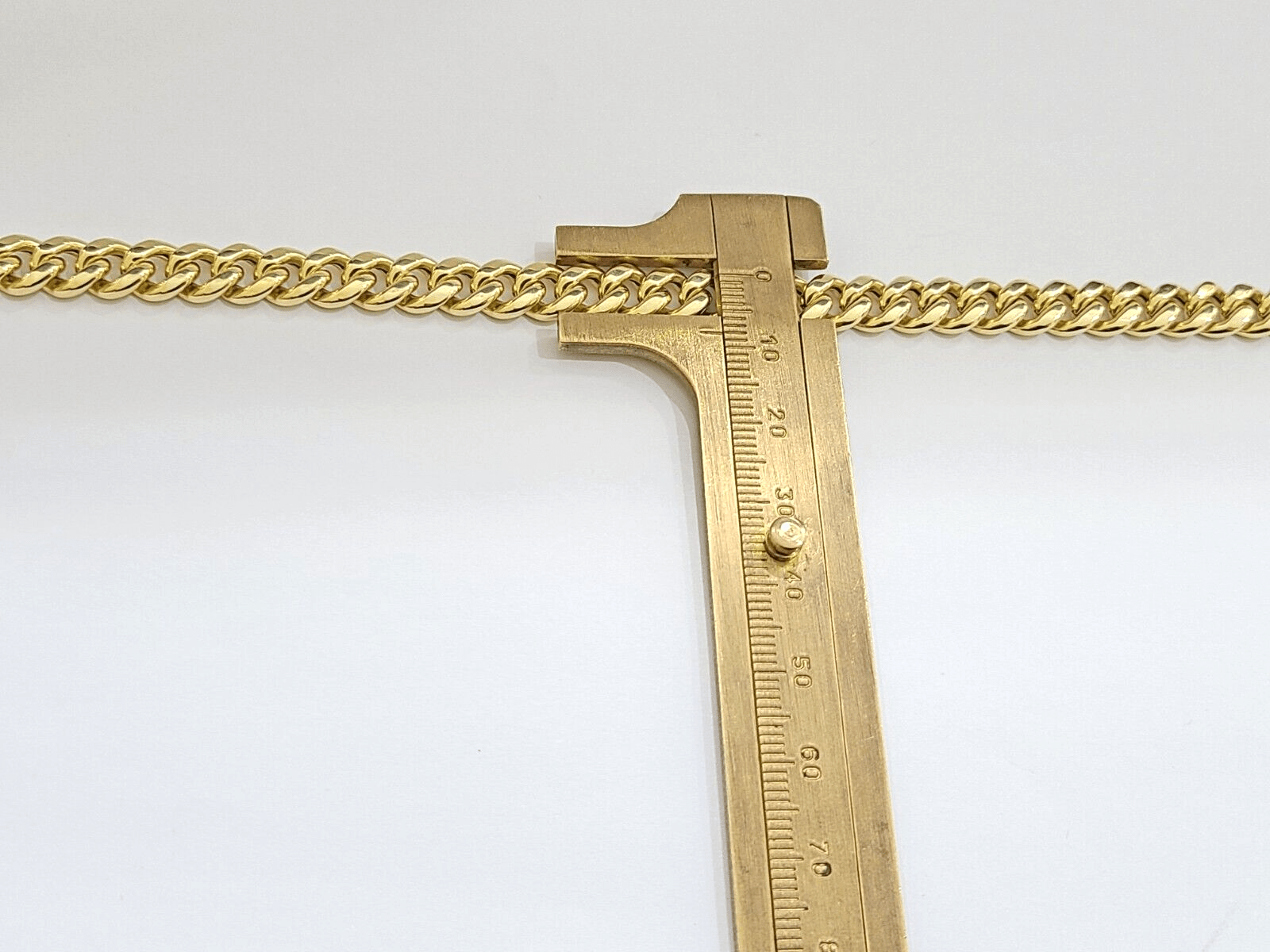 Real 14k Yellow Gold Necklace Miami Cuban Link Chain 8mm 28 Inch Box Lock 14 kt - GoldenlinQ