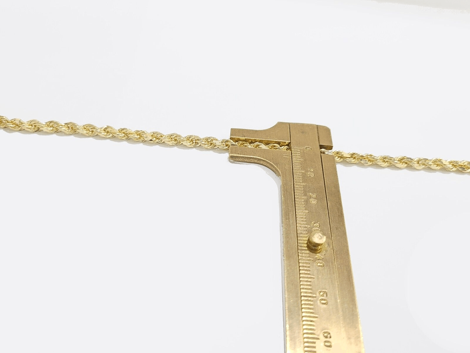 Real 14k Yellow Solid Gold 3mm Rope Bracelet 8.5'' inch 14kt Unisex - GoldenlinQ