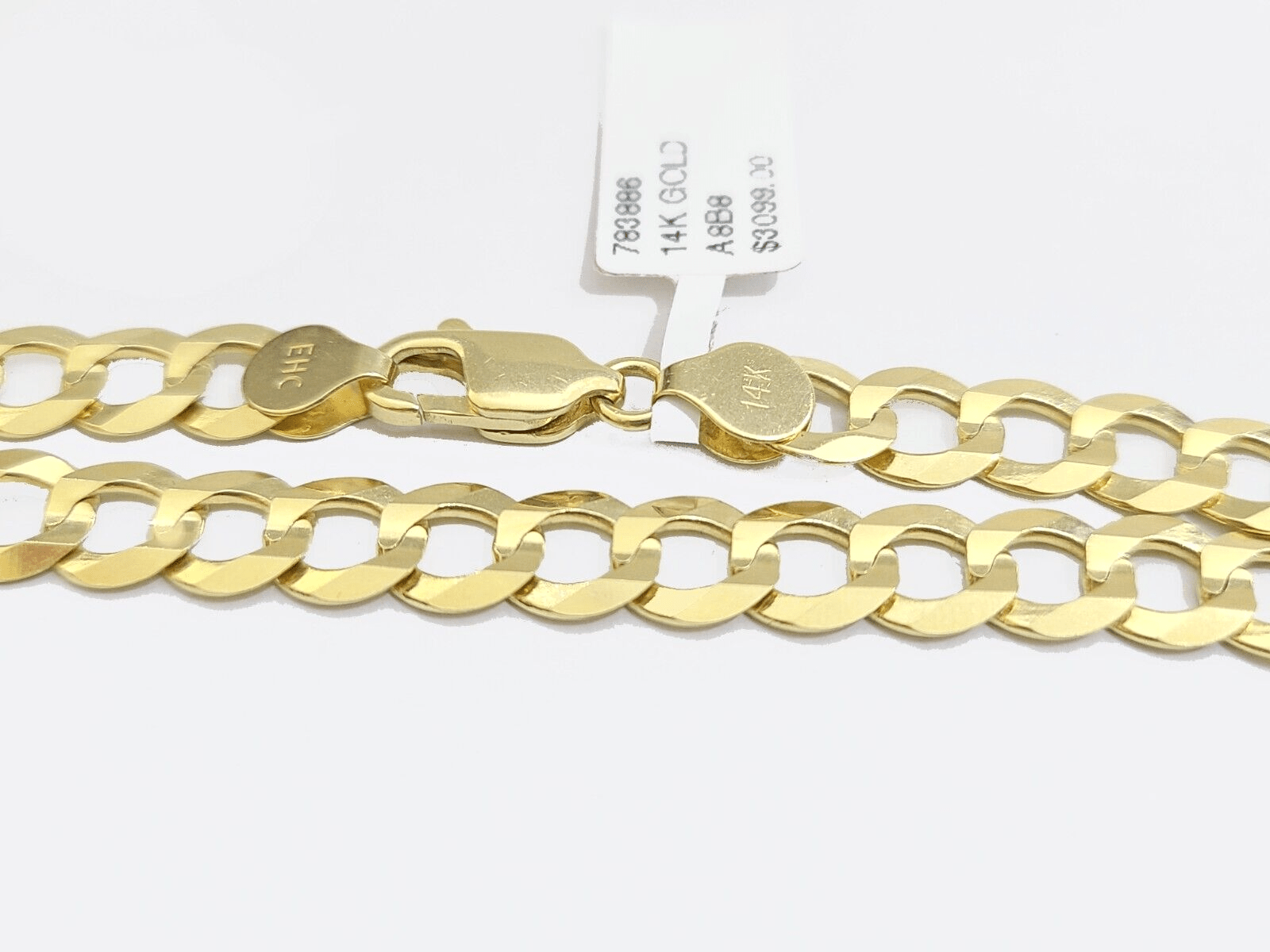 Real 14k Yellow Solid Gold 7mm Cuban Curb Link Bracelet 7'' inch 14kt Unisex - GoldenlinQ