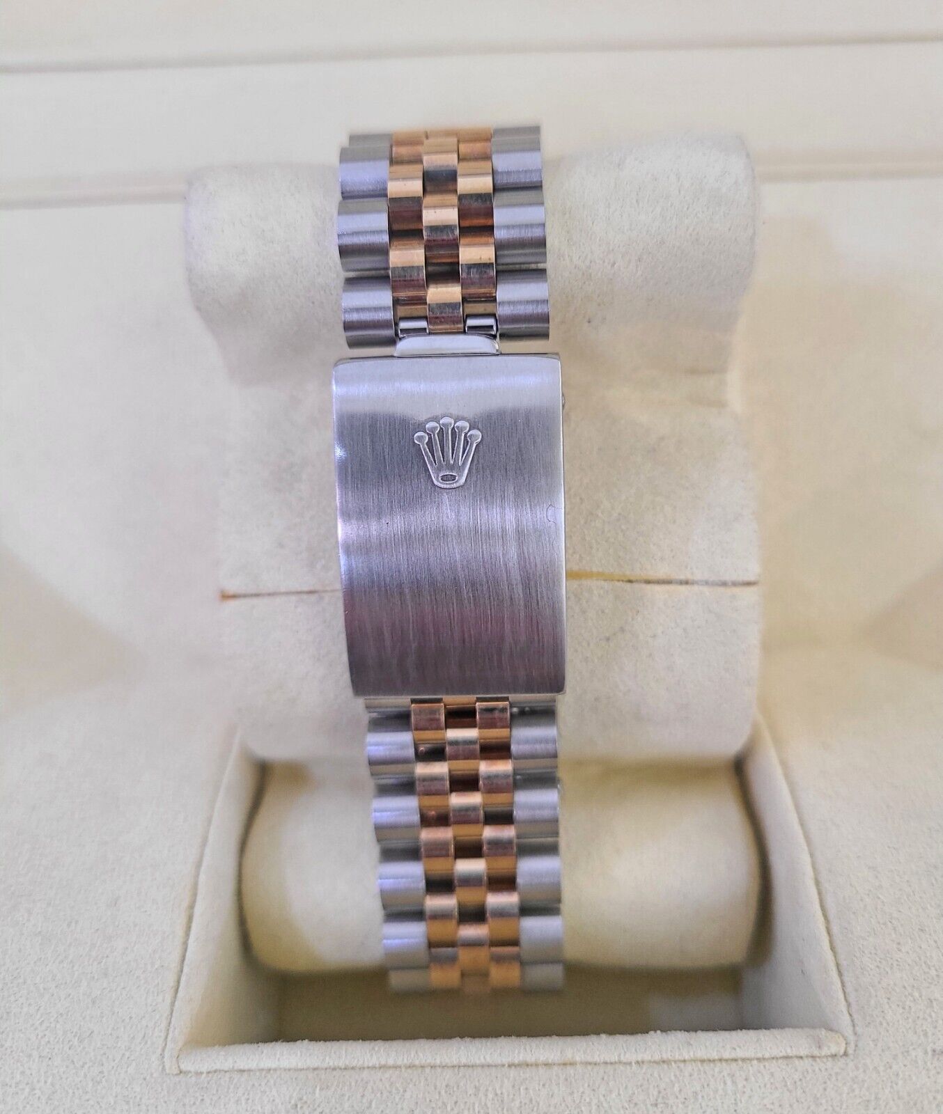 ROLEX Datejust Stainless Watch Red Roman Dial Diamond Bezel 36mm For Men - GoldenlinQ