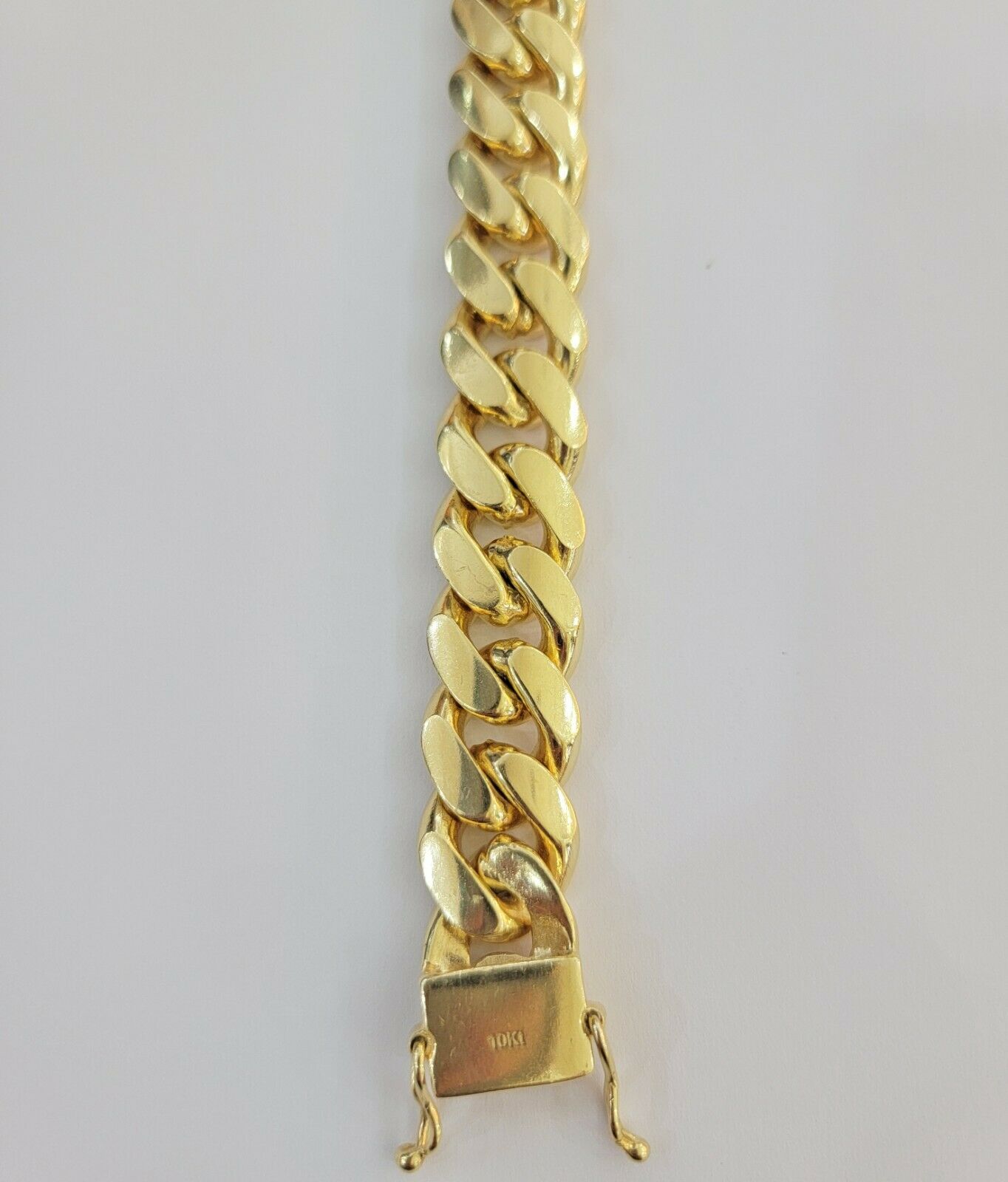 Solid 10k Gold Mens Bracelet Miami Cuban Link 8" 16mm10kt yellow gold THICK,REAL - GoldenlinQ