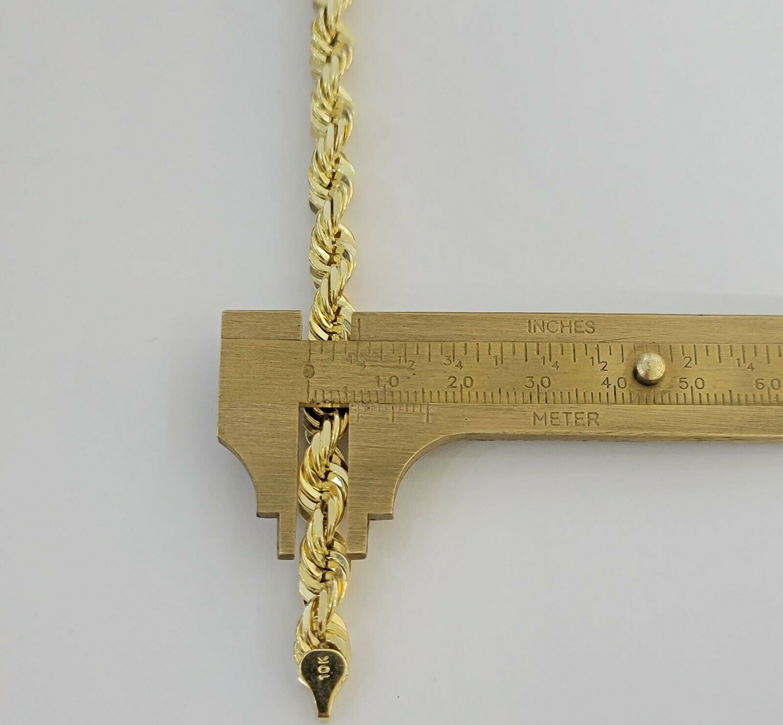 Solid 10k Real Gold Rope Bracelet 7mm 8" Inch 10kt Yellow Gold STRONG & HEAVY - GoldenlinQ