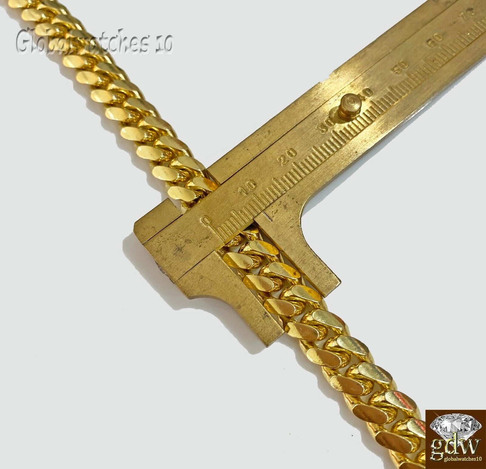 Solid 10k Yellow Gold Miami Cuban Bracelet Box Lock strong Heavy Link 9mm Real - GoldenlinQ