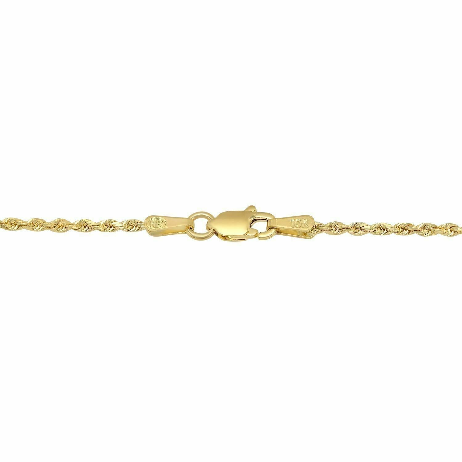 Solid 10k Yellow Gold Rope Chain 1mm - 10mm Diamond Cut Pendant Necklace16" - 30" - GoldenlinQ