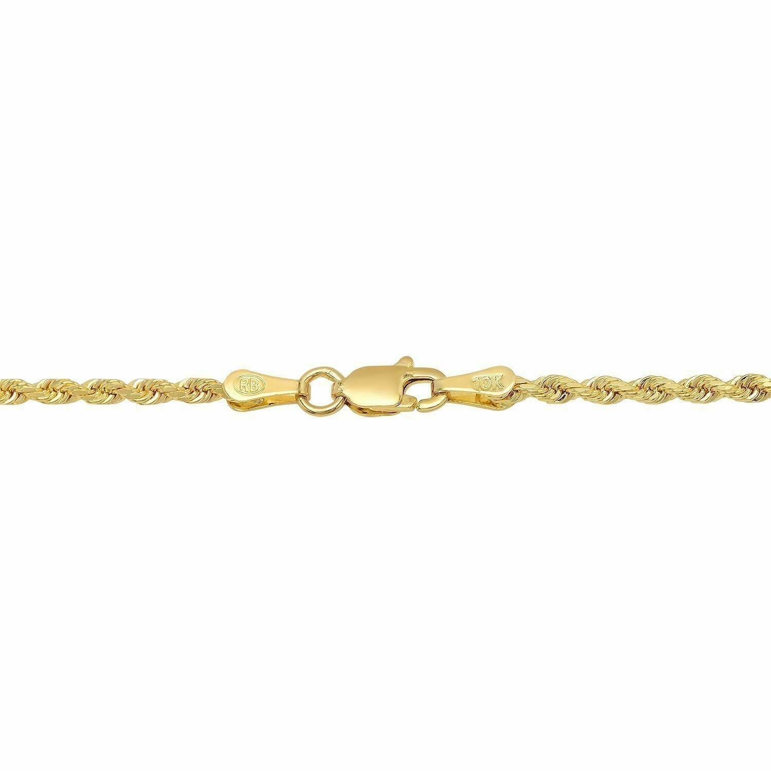 Solid 10k Yellow Gold Rope Chain 1mm - 10mm Diamond Cut Pendant Necklace16" - 30" - GoldenlinQ