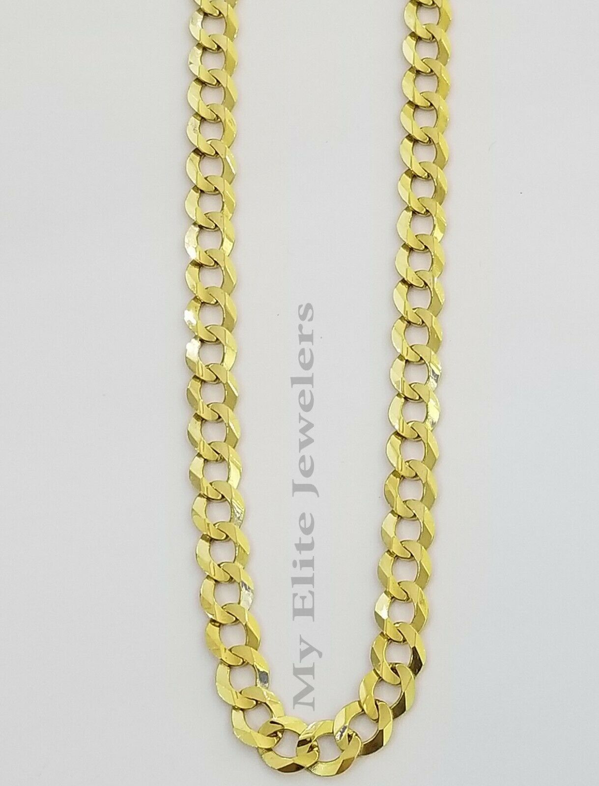 Solid 14k Gold Cuban Link Chain 6mm Necklace 20" 22" 24" 26" 28 REAL Yellow Gold - GoldenlinQ