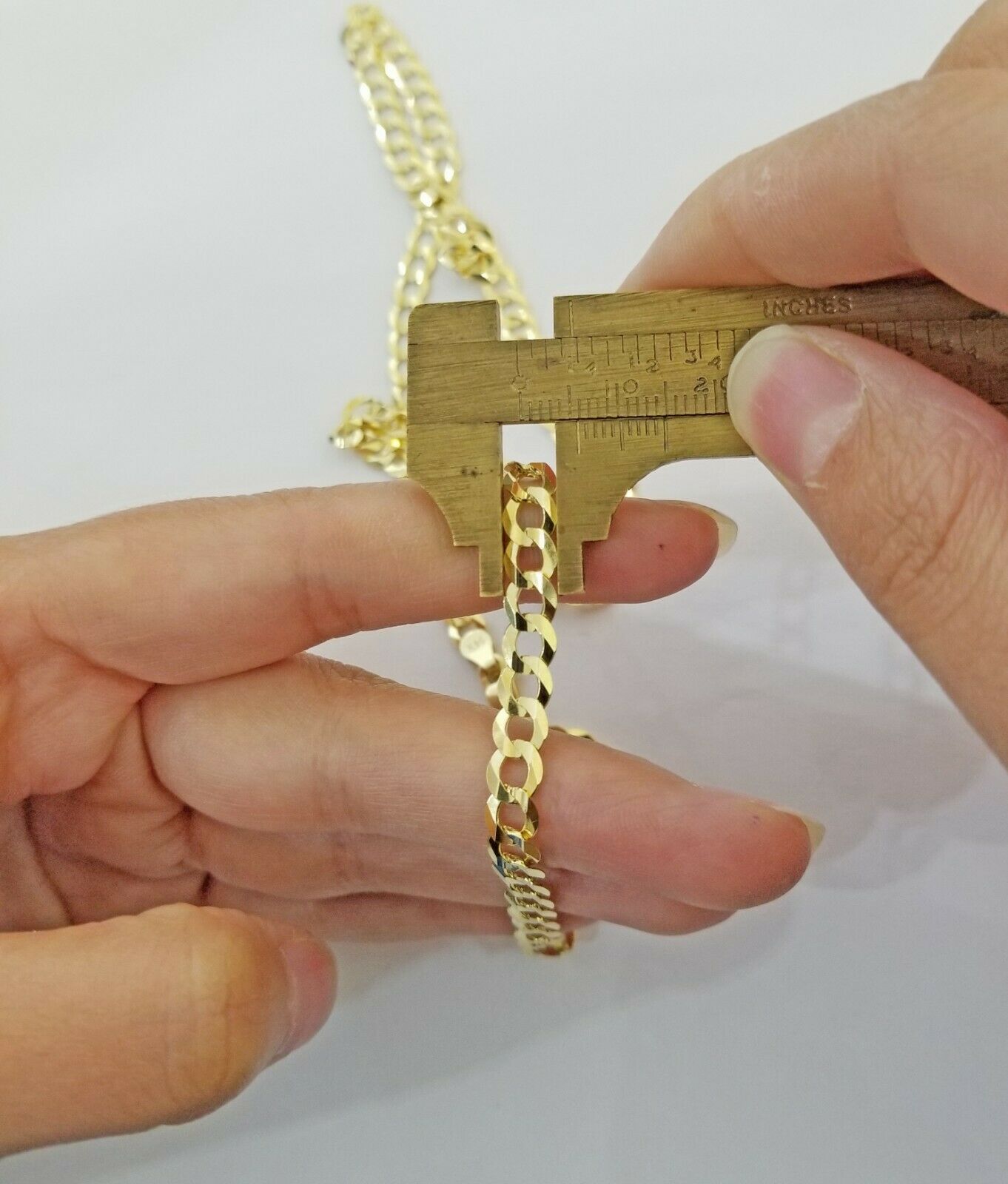 Solid 14k Gold Cuban Link Chain 6mm Necklace 20" 22" 24" 26" 28 REAL Yellow Gold - GoldenlinQ