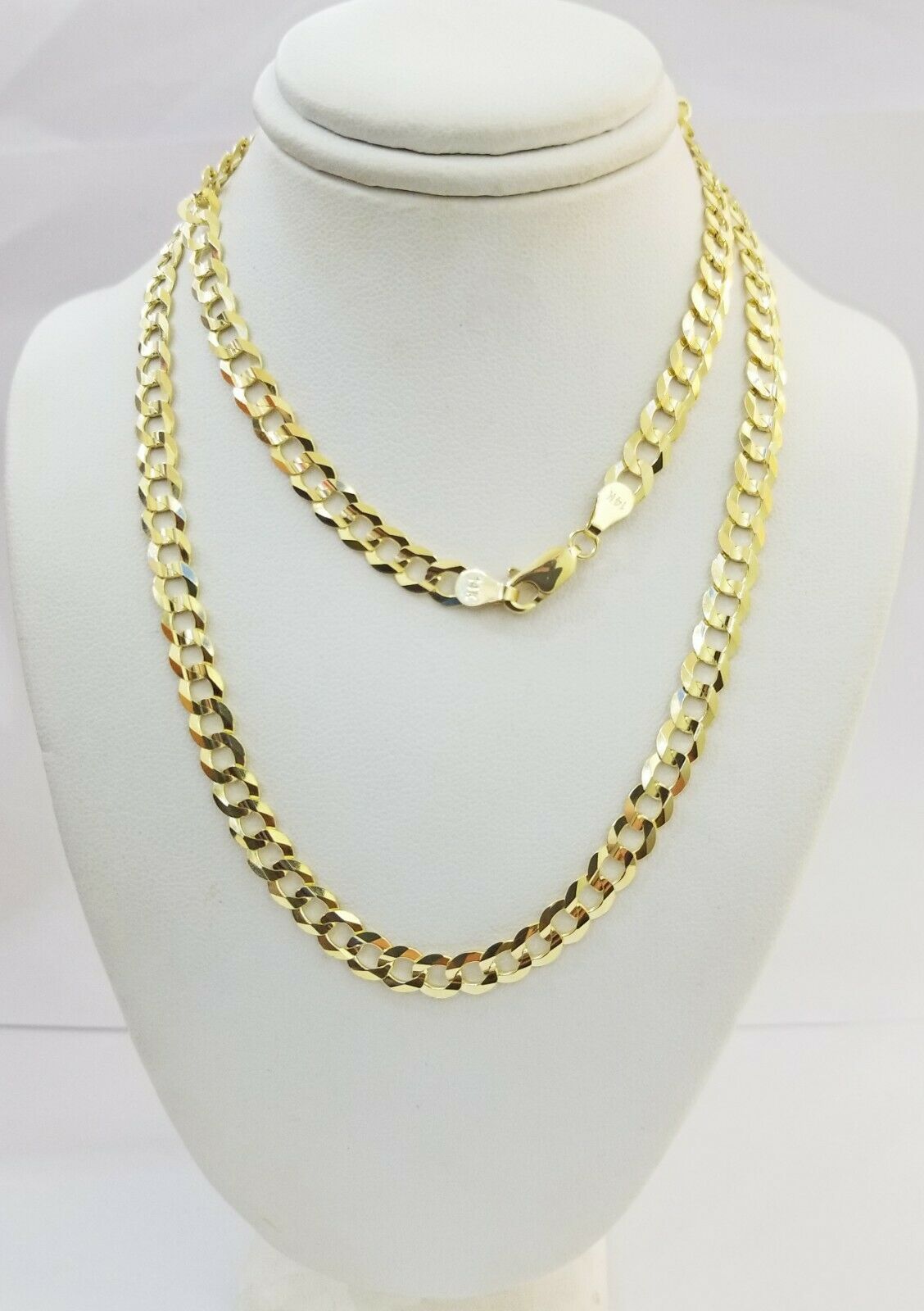 Solid 14k Gold Cuban Link Chain 6mm Necklace 20" 22" 24" 26" 28 REAL Yellow Gold - GoldenlinQ