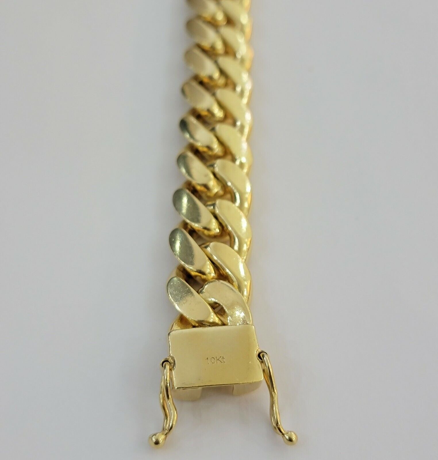 Solid Real 14k Gold Miami Cuban Link Bracelet 13mm 9" Inch 10kt Christmas Deal - GoldenlinQ